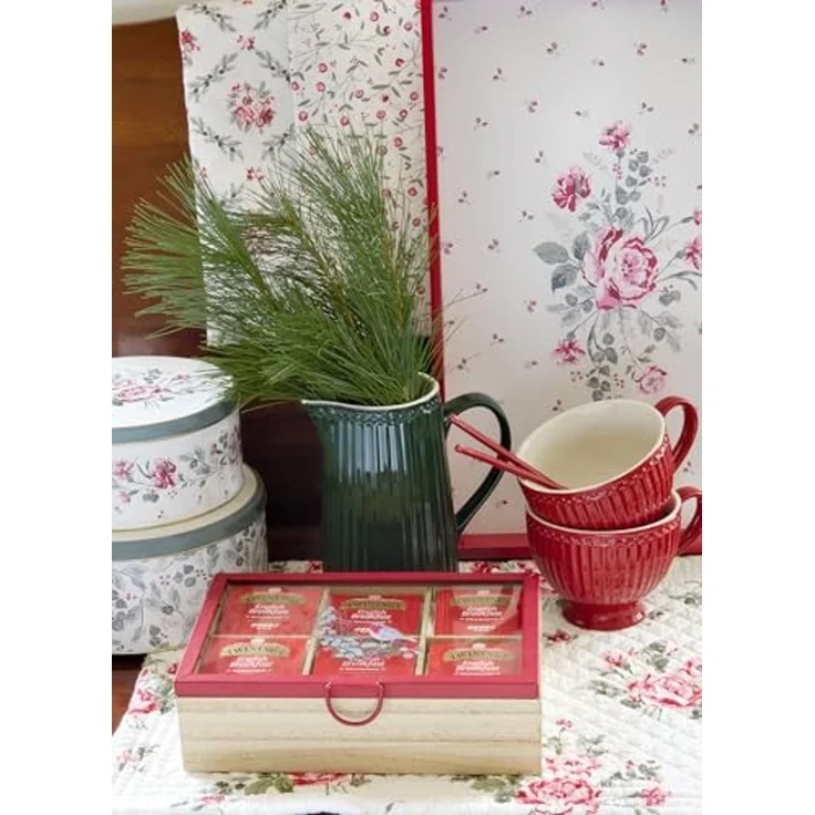 Greengate Becher Alice Becher mit Henkel red 0,4 l, Stoneware – Bild 5