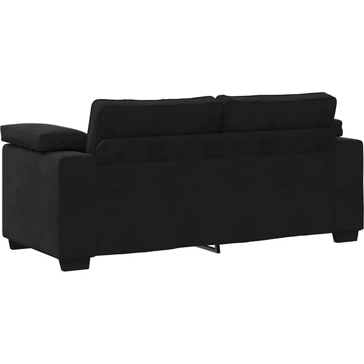 vidaXL Zweisitzer-Sofa Schwarz 180x77x82 cm Samt 4105272 – Bild 5