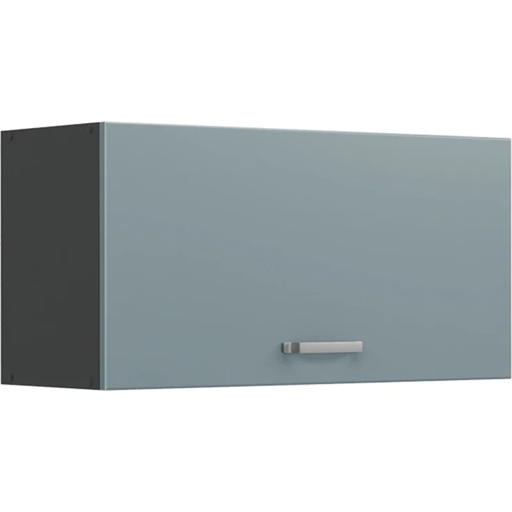 Hängeschrank R-Line Blau-Grau/Anthrazit 80 cm Flach Vicco – Bild 1