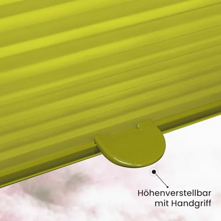 Sonello Plissee Klemmfix ohne Bohren 45x140 cm Olivgrün Faltrollo Plisseerollo Jalousie für Tür & Fenster Blickdicht Sichtschutz Sonnenschutz Fertifplissee Rollo – Bild 4