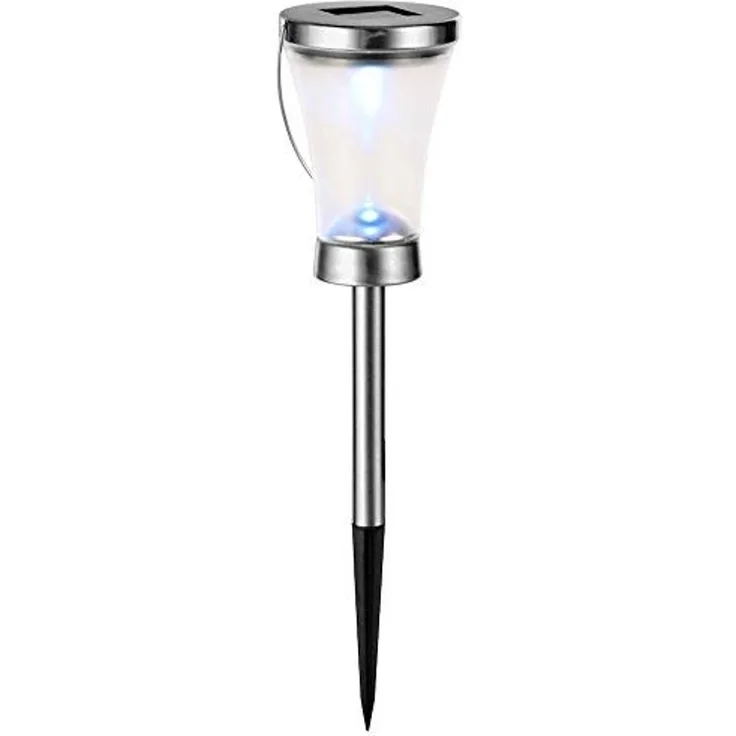 Spetebo LED Solarleuchte Solar Laterne 48 cm - 2er Set - Solarlampe, 2, LED, kaltweiß, Solarlampe im 2er Set zum hinstellen oder hängen