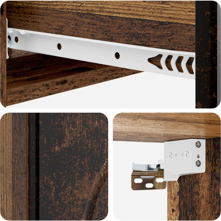 vidaXL Wandmontierter Beistelltisch Altholz 87,5 x 34,5 x 17 cm 898163 – Bild 8