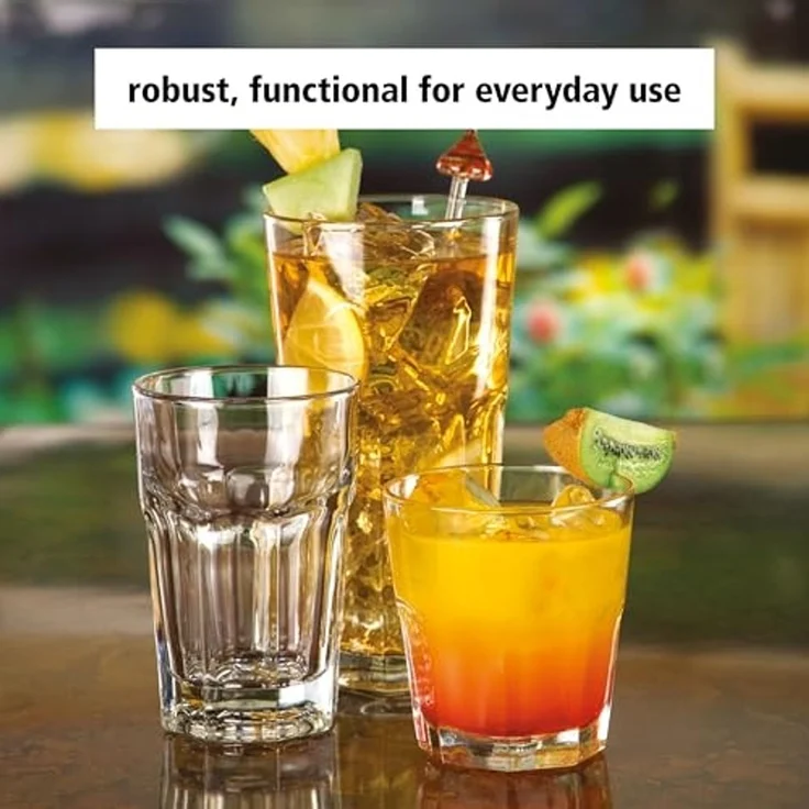 LIBBEY Gläser-Set Cooler Glas -GIBRALTAR- 473 ml, Ø: 8,5 cm, H: 16 cm, 12er Set, 12-tlg, Glas, hochwertig verarbeitet, im modernen Design – Bild 4