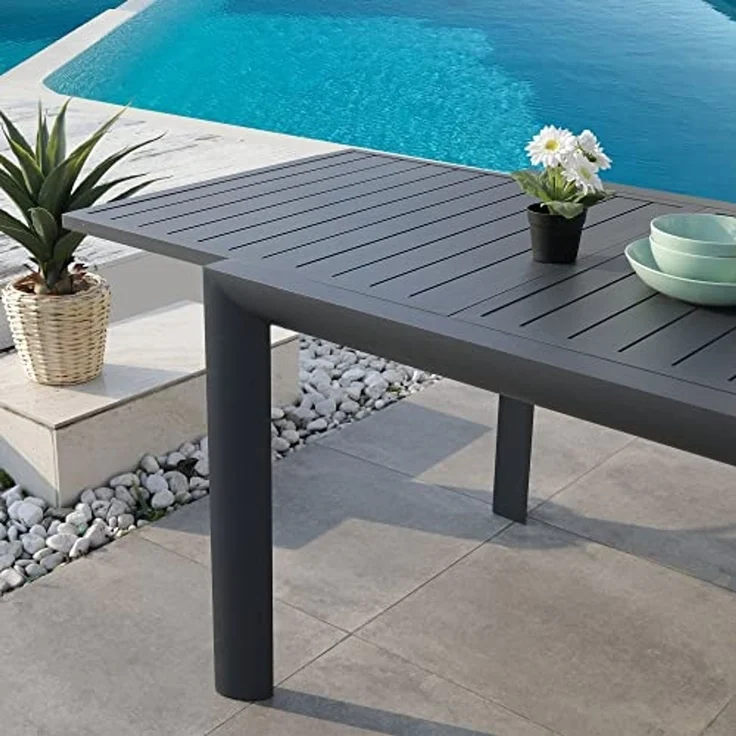 RED DECO gartentisch, Aluminium, grau, one Size – Bild 7