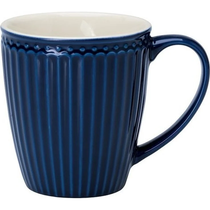 Greengate Becher Alice Becher mit Henkel dark blue 0,4 l, Stoneware – Bild 4