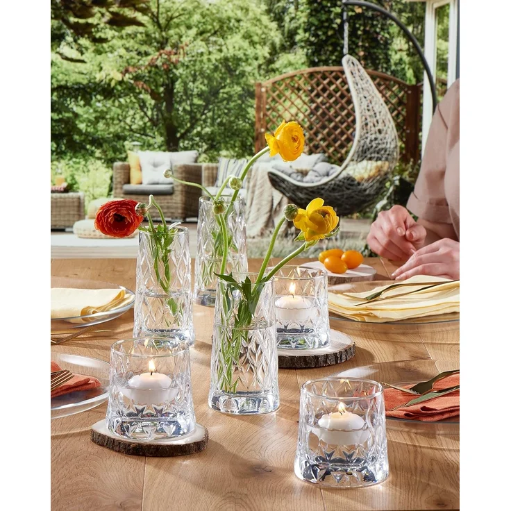 Pasabahce Whiskyglas Pasabahce 420194 Leafy Trinkgläser Whiskyglas Saftglas 4er Set 300cc – Bild 2