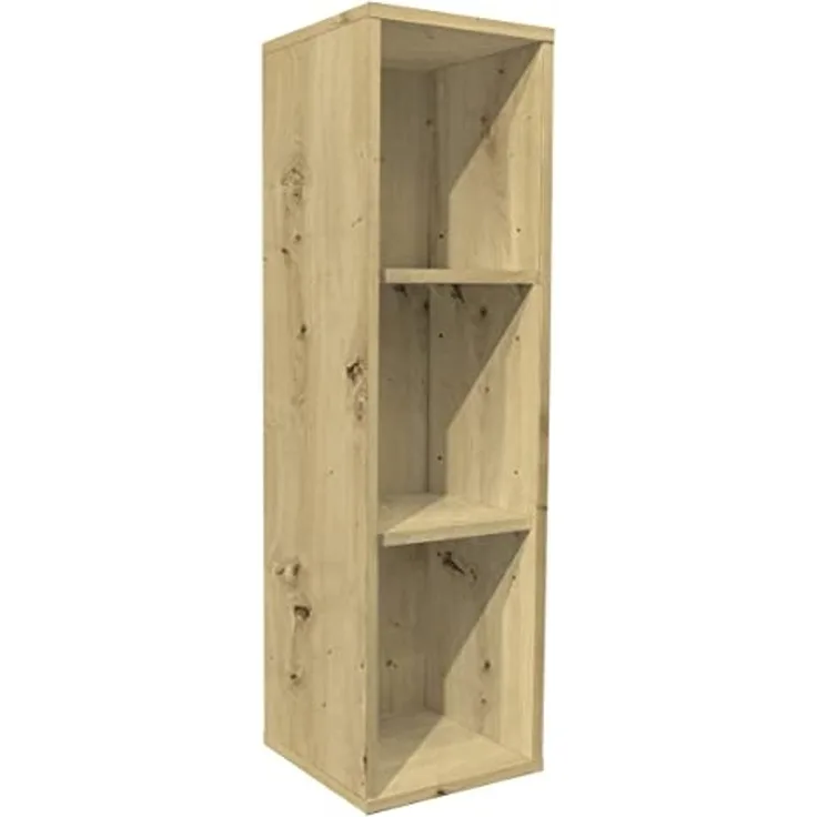 Regal >Lilly< (BxHxT: 25x89x25 cm) in asteiche - 25x89x25cm (BxHxT)