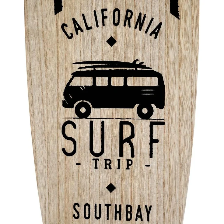 Hauseinrichtung Wanddeko Surf Board weiß – Bild 3