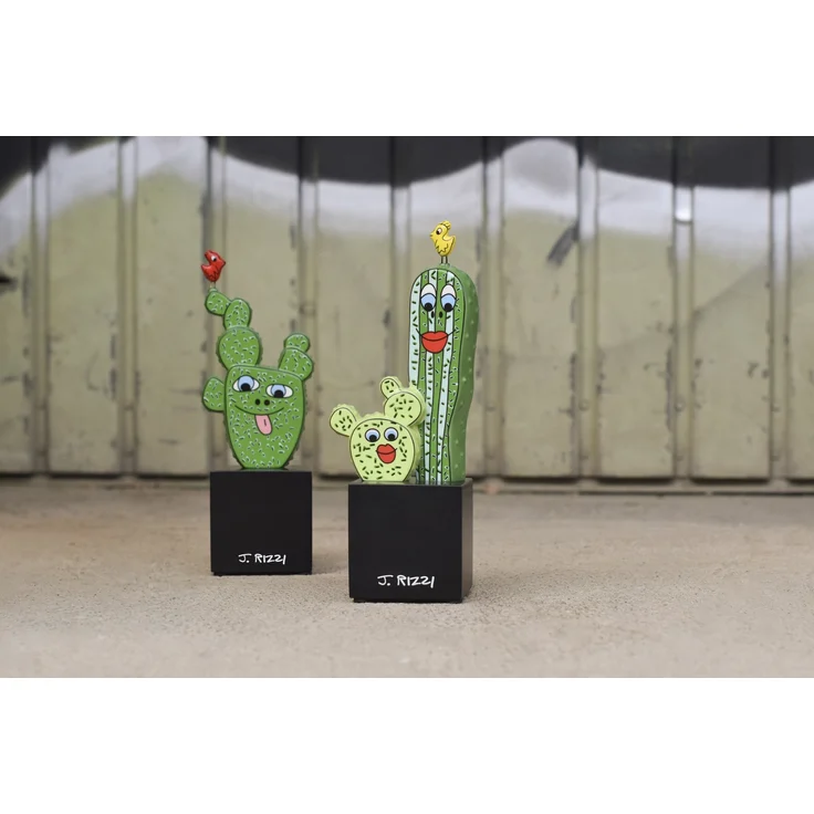 Goebel / James Rizzi -Prickly Pair,Figur,8,5cm x 7,0cm x 23,0cm / Porzellan / 8,5cm x 7,0cm x 23,0cm – Bild 2