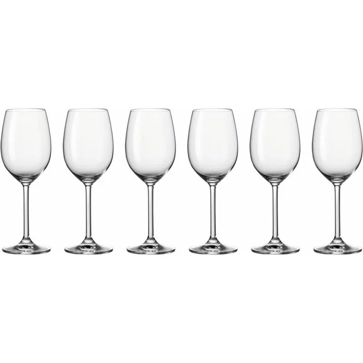 Leonardo Daily Weißweinglas, 6er Set, Weinglas, Glas, 370 ml, 35242