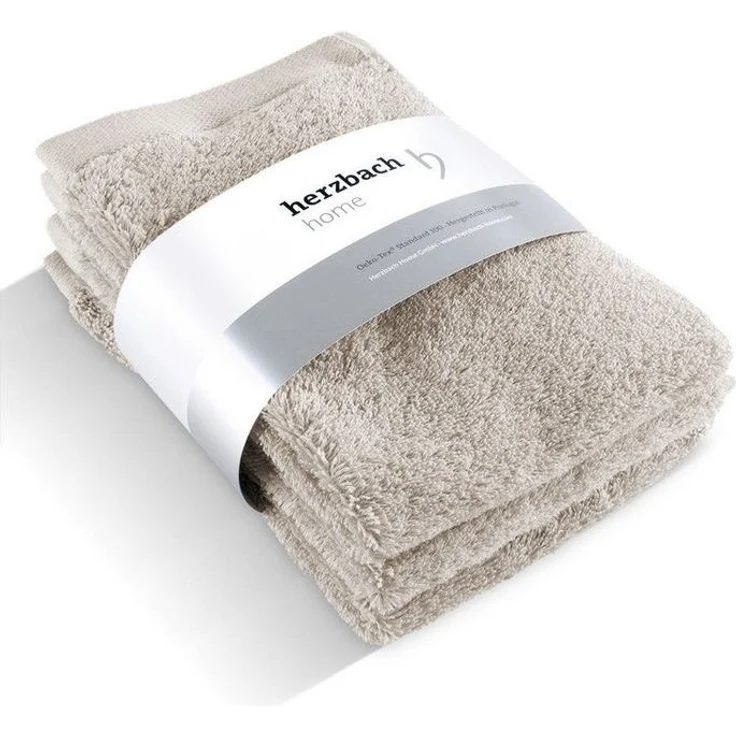 herzbach home Gästehandtücher Pura 30x50 cm, (3-St), 550g/m², Premium-Qualität, 100% Baumwolle, einfarbig – Bild 5