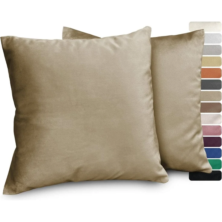 Beautex Kissenhüllen Samt Kissenhüllen 2er Set, Premium Kissenbezug, Sofa- und Dekokissen, (2 Stück) – Bild 5