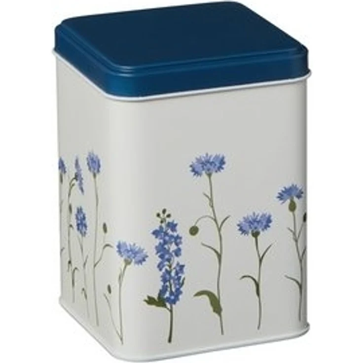 Ib Laursen - Vorratsdose Dose mit Deckel Kornblumen Blau H12,5cm Metall 32988-00 – Bild 6