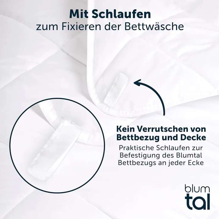 Blumtal Kunstfaserbettdecke zertifizierte Steppbettdecke - Winterdecke, Wärmeklassen: Sommer, 4 Jahreszeiten, Ganzjahresdecke, Winter – Bild 2