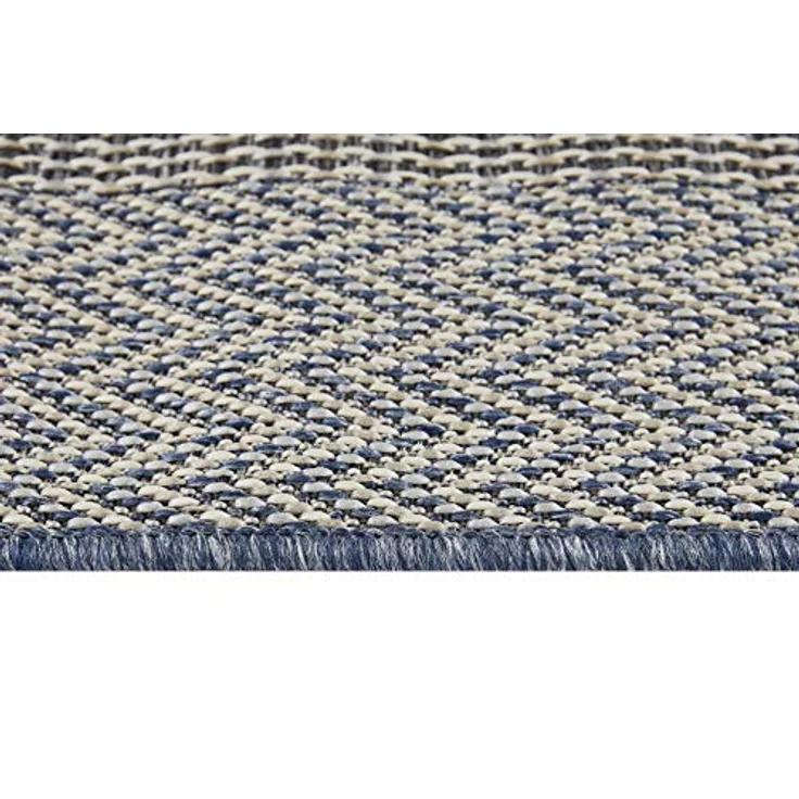 andiamo In- & Outdoor Teppich wetterfest und wasserdurchlässig Flachgewebe Kurzfloor 120x170 cm Beige-Anthrazit – Bild 8