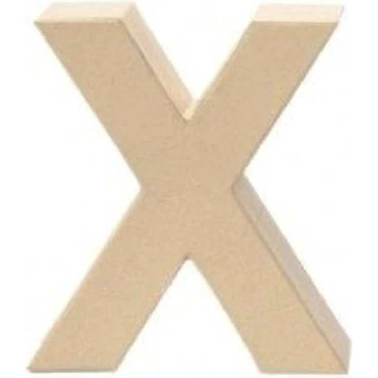 Glorex Papp-Buchstabe X 17,5 x 5,5 cm – Bild 3
