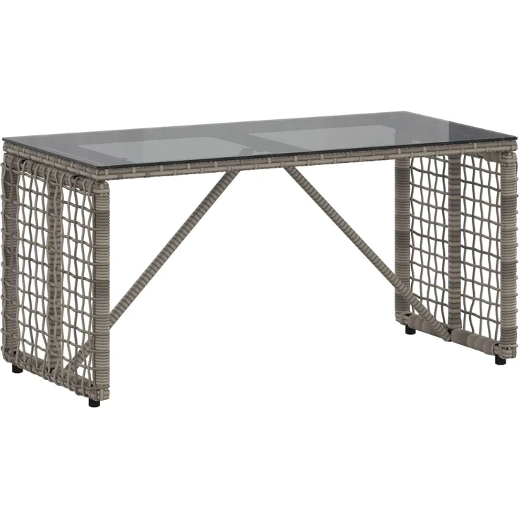 vidaXL Tisch für Outdoor Grau und Schwarz 80 x 40 x 40 cm 42025183 – Bild 2