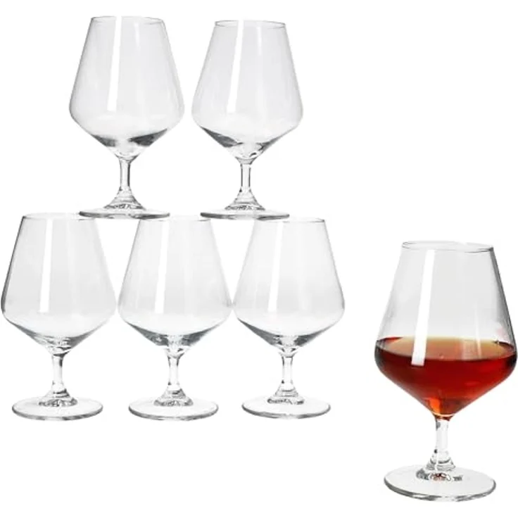 MamboCat Schnapsglas 6x Specials Spirits Brandy-Gläser 150ml mit Fuß Cognac-Schwenker, Glas – Bild 1