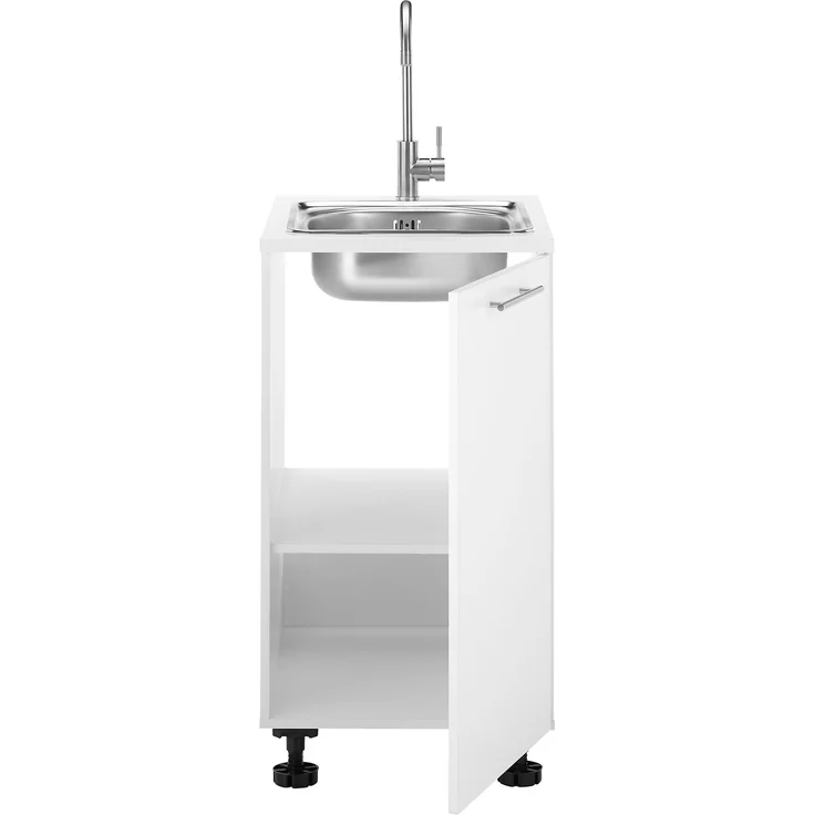 Spülenschrank >LAUNDREEZY< in weiß, Holzwerkstoff - 50x93x68cm (BxHxT) – Bild 5