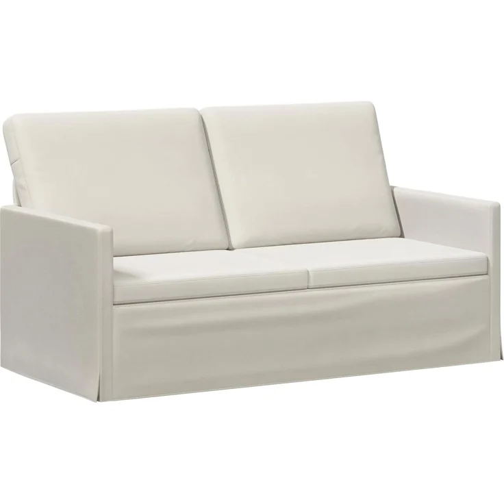vidaXL Sofa-Set 2 pcs Creme Samt (V) 3433211 – Bild 3