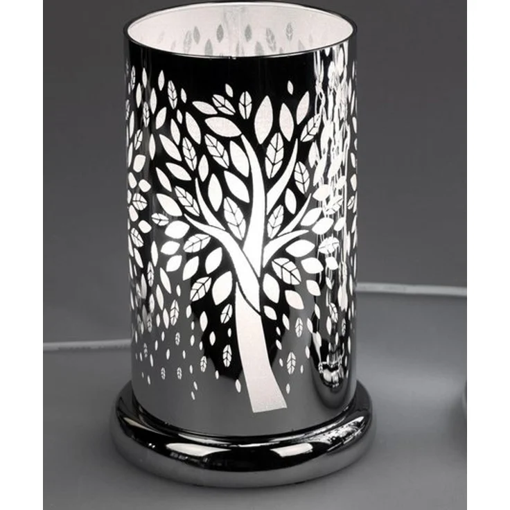 formano Nachttischlampe Touch, Farbe: Silber, Motiv: Baum – Bild 2
