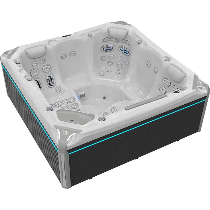 Wellis Everest Life Deluxe Whirlpool Außenwhirlpool 236x236x95cm für 5 Personen inkl. Thermocover