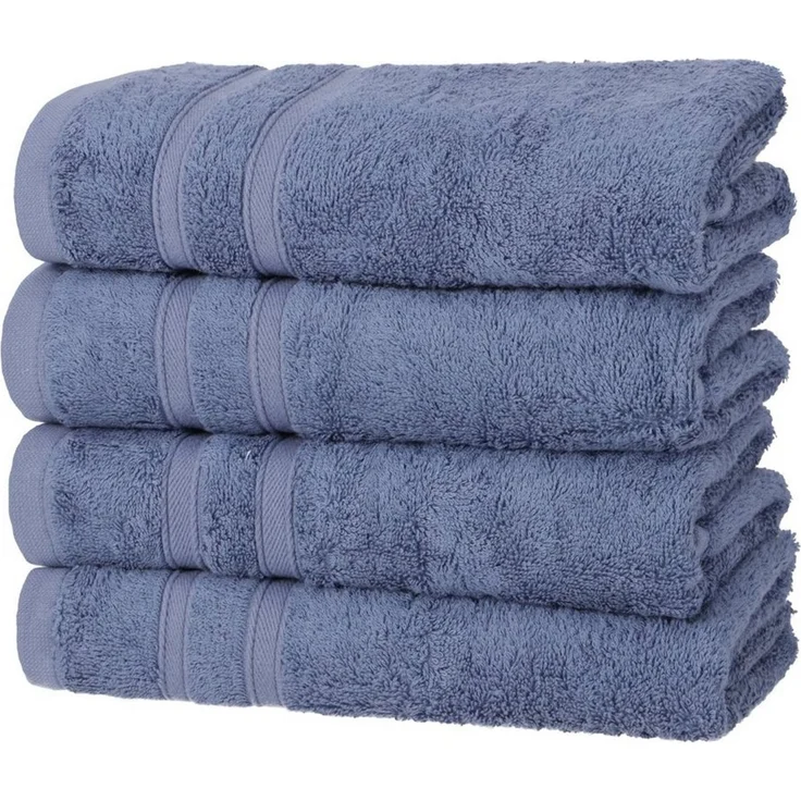 Hometex Premium Textiles Handtuch in nachhaltiger Premium Qualität 450 g/m², 4er Handtücher, Kuschelig weich und sehr saugfähig, Extra flauschige Hotel-Qualität