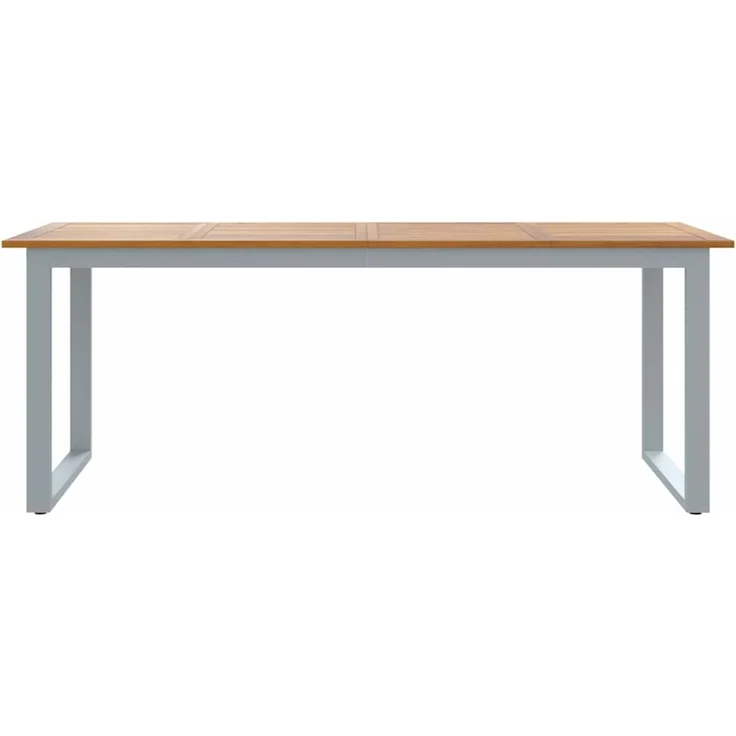 vidaXL Gartentisch Grau 200 x 90 x 75 cm Massivholz Akazie 4010597 – Bild 5
