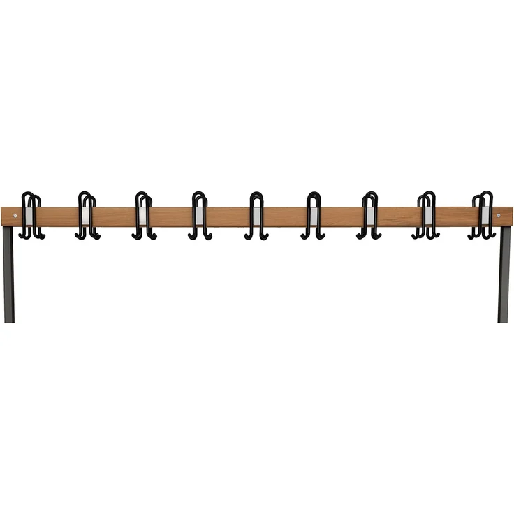 Garderobenbank doppelseitig 200 cm anthrazit – Bild 4