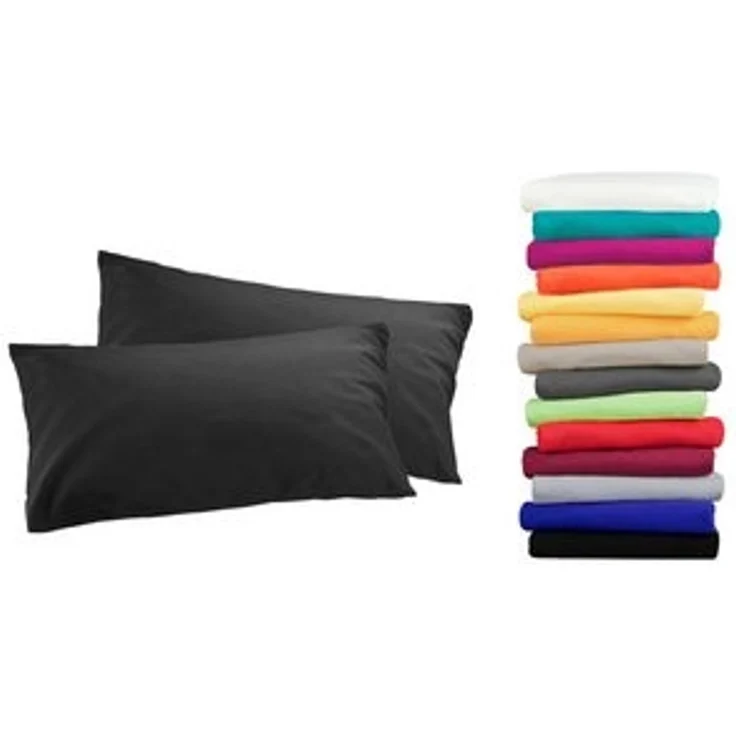 MOON Kissenbezug / Seitenschläferkissenbezug, 2er Pack, 100% Baumwolle, Linon, Anthrazit, 40x40 – Bild 6