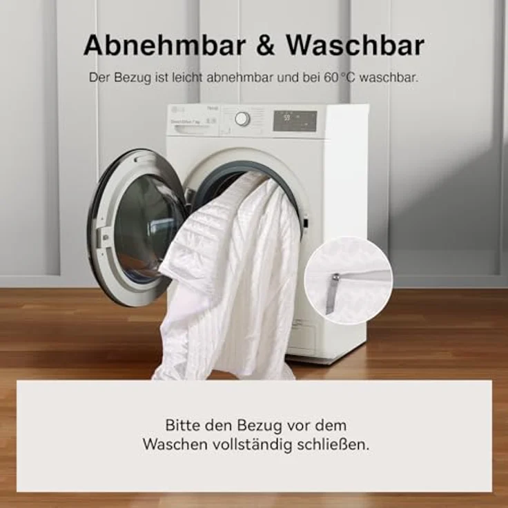 Novilla Matratze H3/H4 7-Zonen Kaltschaummatratze 120x200 | Verschiedene Größen & Höhen | Atmungsaktiver Bezug bei 60° Waschbar | Öko-Tex & CertiPUR-US Zertifiziert | Rollmatratze 18 cm – Bild 6