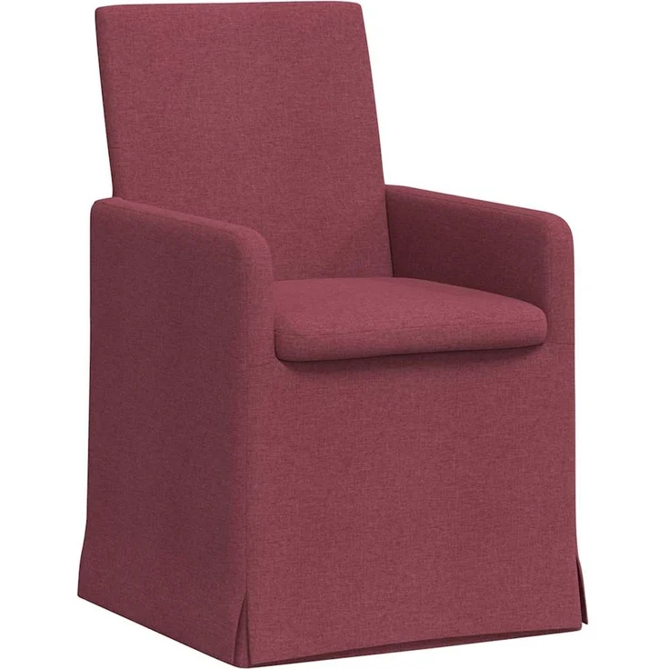 vidaXL Esszimmerstühle 2 pcs Weinrot 57 x 67 x 95 cm Stoff 42017906 – Bild 1