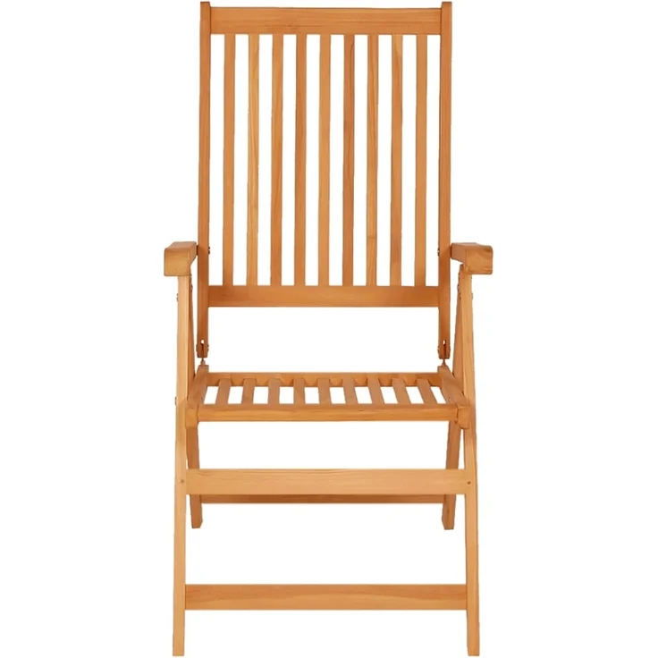 vidaXL Verstellbare Gartenstühle mit Auflagen 8 Stk. Massivholz Teak 3072542 – Bild 3