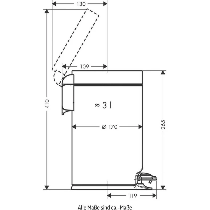 hansgrohe Kosmetikeimer AddStoris, SoftClose-Funktion – Bild 3