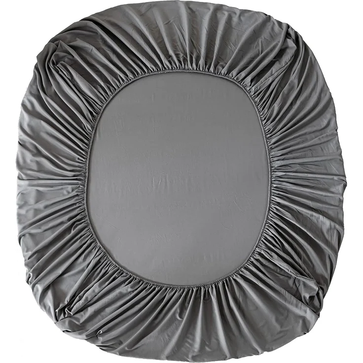 Good Nite Spannbettlaken 160x200 cm Grau Polyester Bettlaken 30cm Extra Tiefe Taschenlaken Spannbetttuch Weich und atmungsaktiv Maschinenwaschbar – Bild 4
