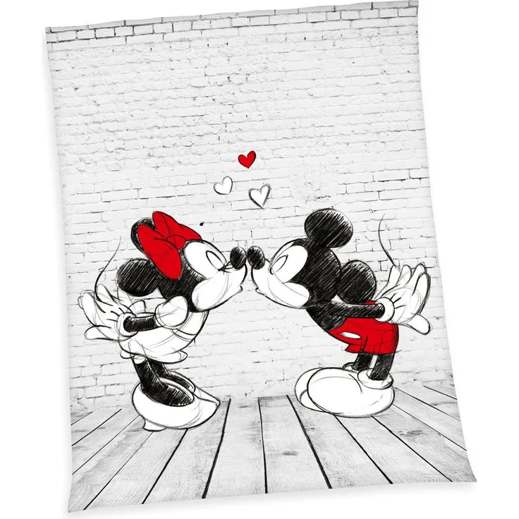 Kuscheldecke Disney`s Mickey & Minnie Mouse 150x200 cm
