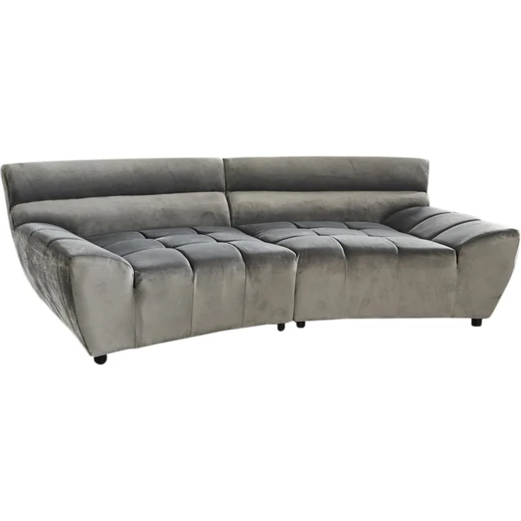 KAWOLA Sofa NERLA, Big Sofa Stoff Velvet verschiedene Farben – Bild 1