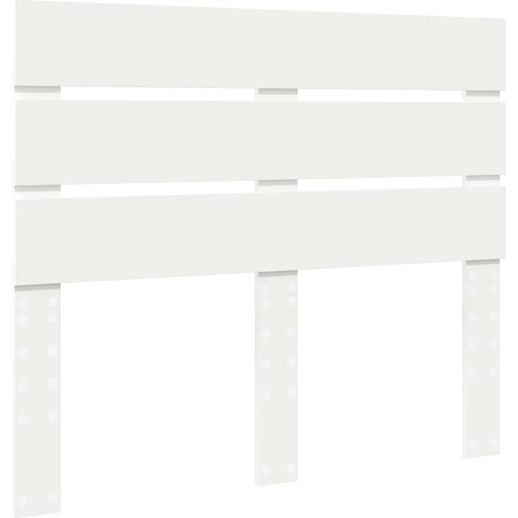 vidaXL Bettrahmen mit Kopfteil Weiß 120 x 200 cm Massives Kiefernholz 3411760 – Bild 5