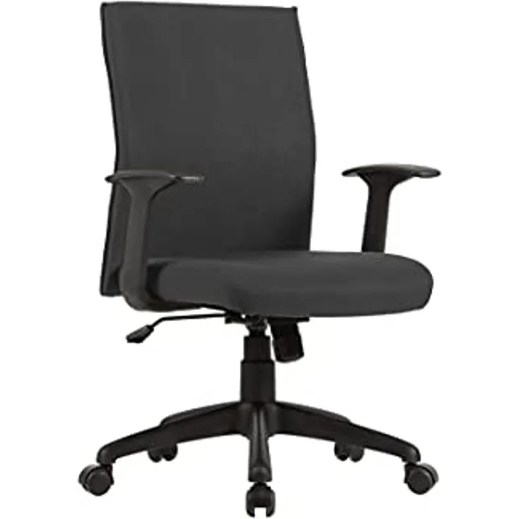 byLIVING Chefsessel ROCKET Chefsessel / Kunststoff schwarz / Bezug Webstoff schwarz / Wippmechanik /Sicherheitsklemmschutz / gebremste Sicherheitsrollen / B 56, H 92,5-100,5,T 61,5 cm
