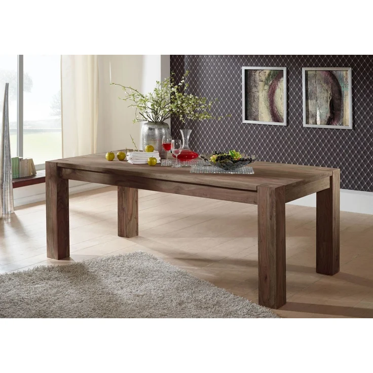 Esstisch Sheesham 240 x 100 x 76 grau geölt NATURE GREY #408 – Bild 7