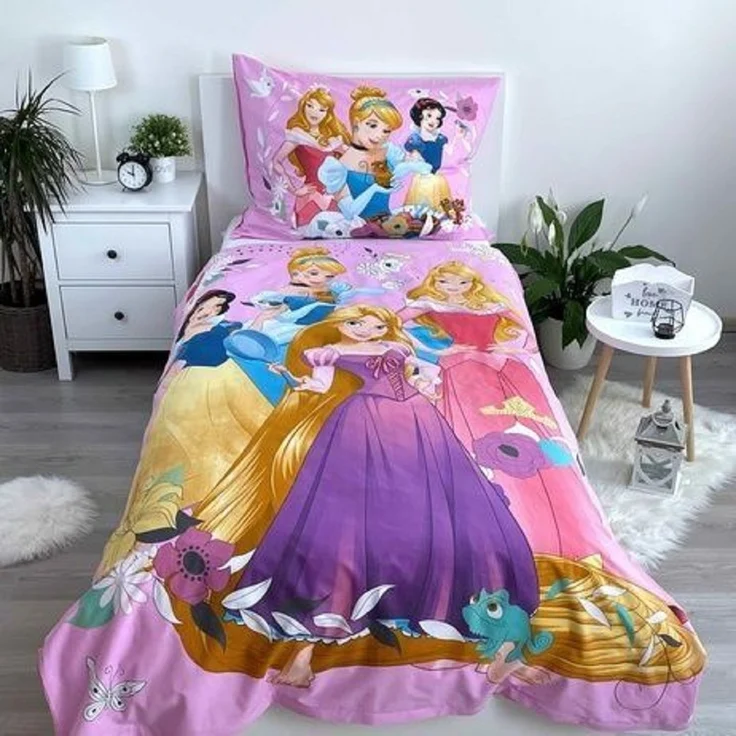 Disney Princess Mädchen Bettwäsche 140x200 cm 100% Baumwolle – Bild 2