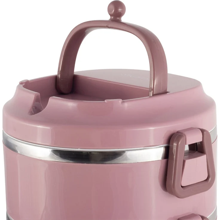 Lunchbox 3 Etagen Frischhaltedose Essensbehälter Lunch Box Brotdose Frühstücksdose Grün – Bild 4