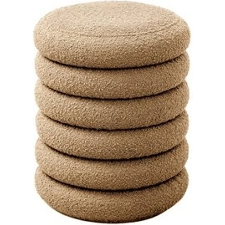 SVITA Stauraumhocker BLOSSOM XS, Pouf, Mit Stauraum, Bouclé-Bezug, Bequeme Polsterung, Modern – Bild 6
