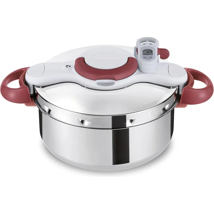 Tefal Clipsominut Perfetct 6L Rot, Edelstahl