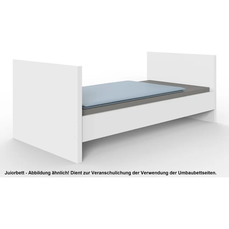 Umbauseiten >BORKUM< (BxH: 139x15 cm) in WEISS - 139x15cm (BxH) – Bild 3
