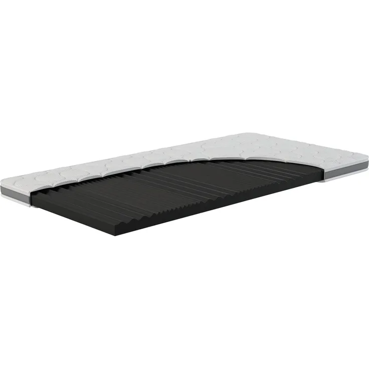 Schwarzwald Schlafsysteme Hn8 Topper "Top Dynamic S", 120 x 200 cm, 7-Zonen-Komfortschaum, waschbarer Tencel-Bezug, Allergikerfreundlich