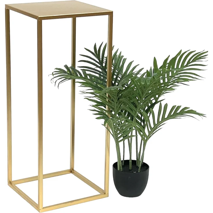 DanDiBo Blumenhocker eckig, Metall, Gold, 1 Stück, 70 x 28 x 28 cm – Bild 1