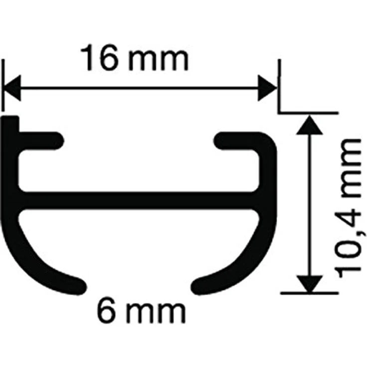 Garduna Gardinenschiene halbrunde Schleuderschiene, 1-läufig, Aluminium – Bild 7