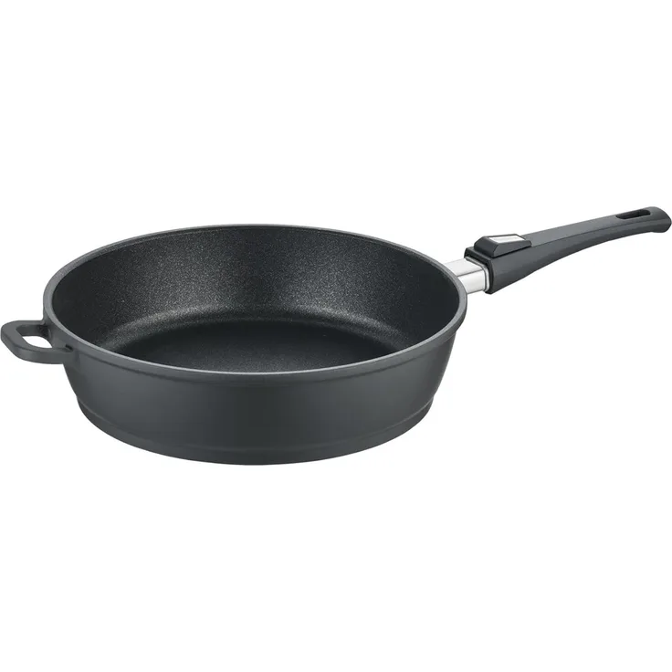 Berndes Vario Click Induction Schmorpfanne, Pfanne, Antihaftversiegelung, Aluminiumguss, Schwarz, Ø 32 cm, 031129