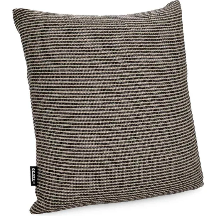 Outdoor Kissen Merve aus Melange-Stoff, wasserabweisend, 2er-Set, 45x45 cm, braun